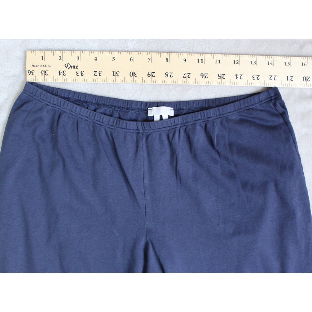 Hanro Pajama Set Womens Medium Blue Top Pants Long Sleeve Sleepwear Loungewear - Picture 10 of 11